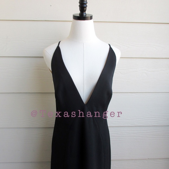 NWT Nicholas the Label Kasha Elletra Crepe Maxi Dress Size 6 Black - Picture 9 of 11